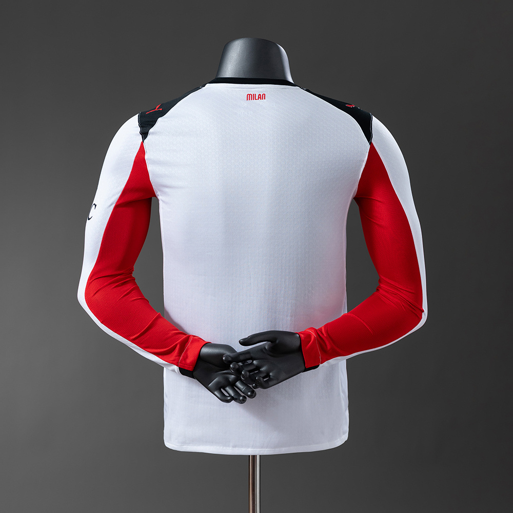 AC Milan 25/26 Away Player Version Long Sleeve Jersey – Replica Football Soccer Shirt – S–3XL