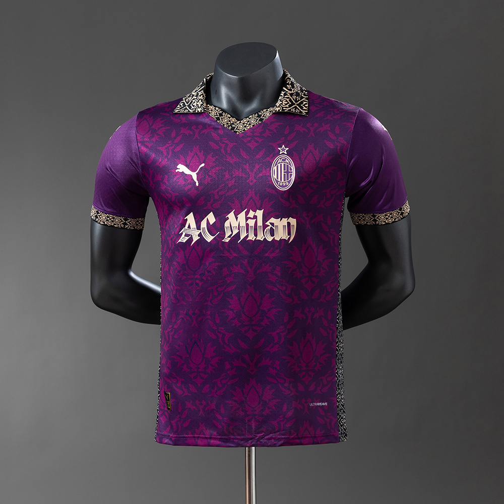 AC Milan 25/26 Player Version Special Edition – Purple Jersey – Replica Football Soccer Shirt – S–XXL