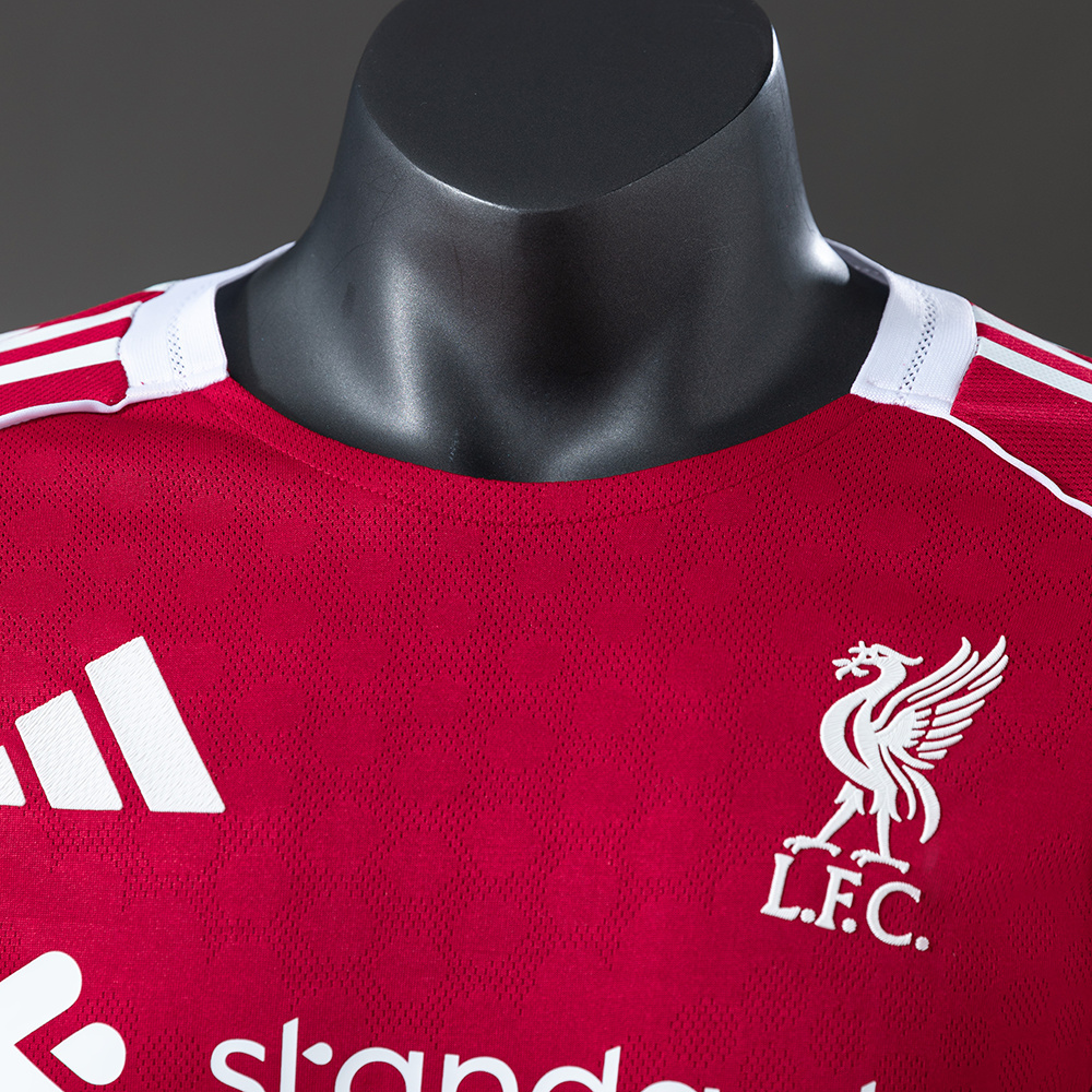 Liverpool 25/26 Player Version Home Long Sleeve Jersey – Replica Football Soccer Shirt – S–3XL