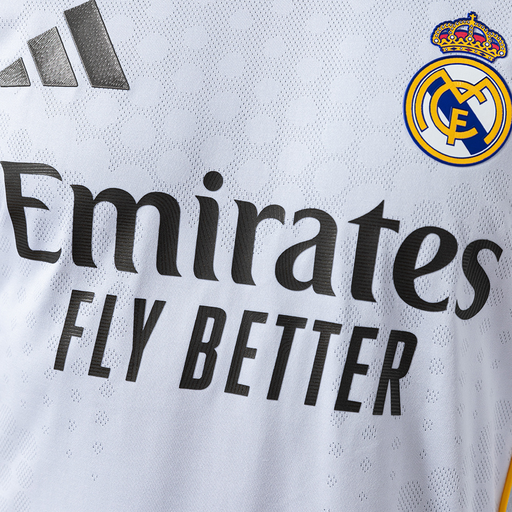 Real Madrid 25/26 Home Long Sleeve Player Version Jersey – Replica Football Soccer Shirt – Size S–3XL