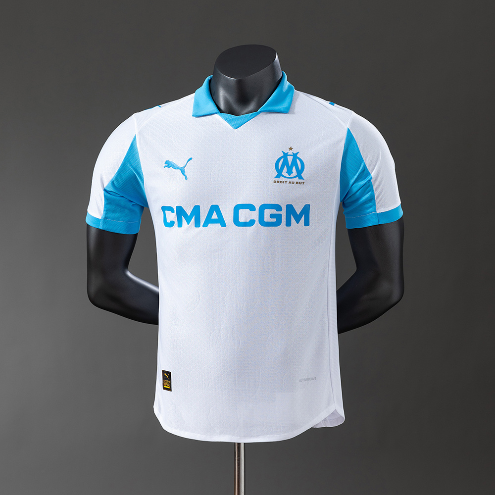 Olympique de Marseille 25/26 Player Version Home Jersey – Replica Football Soccer Shirt – S–3XL
