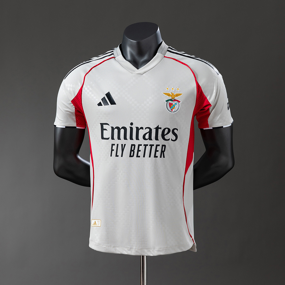 Benfica 25/26 Player Version Beige Away Jersey – Replica Football Soccer Shirt – S–3XL