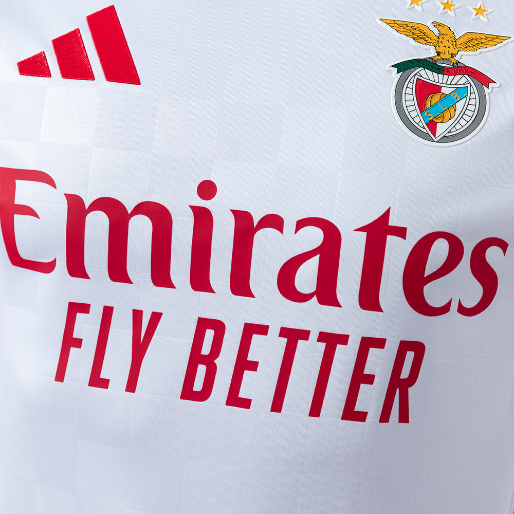 Benfica 25/26 Player Version White Away Jersey – Replica Football Soccer Shirt – S–3XL