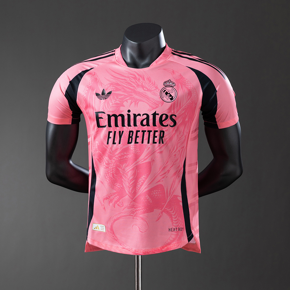 Real Madrid 25/26 Pink Dragon Horse Player Version Jersey – Replica Football Soccer Shirt – S–3XL