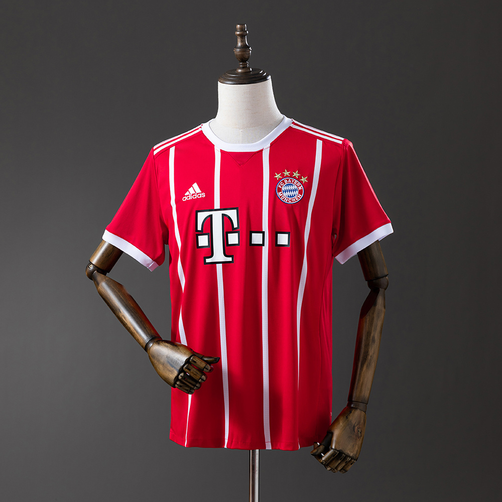 Bayern Munich 2017/18 Home Retro Jersey – Vintage Replica Football Soccer Shirt – Size S–XXL