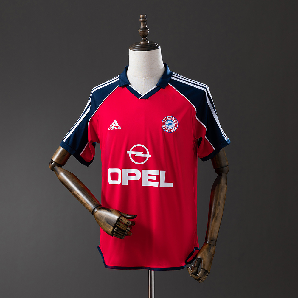 Bayern Munich 2000/01 Home Retro Jersey – Vintage Replica Football Soccer Shirt – Size S–XXL