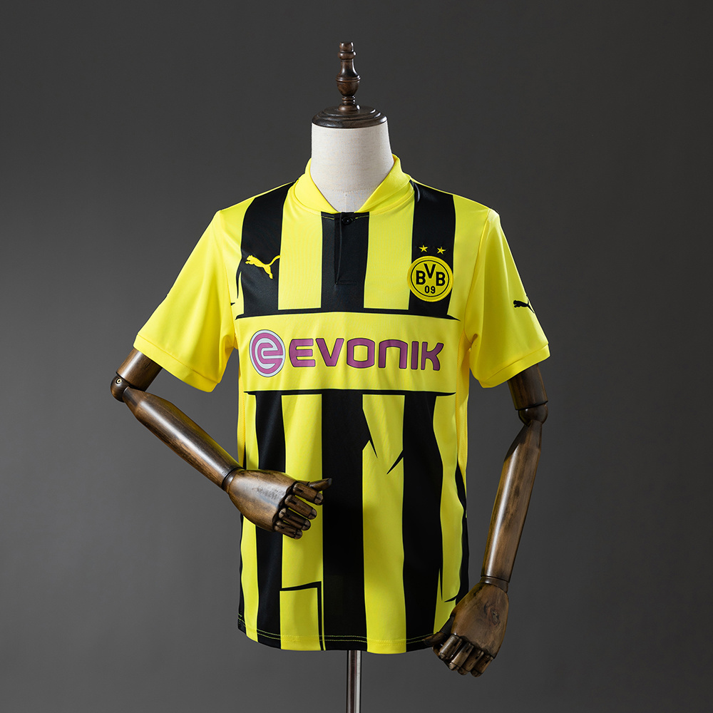 Borussia Dortmund 2012/13 Home Retro Jersey – Vintage Replica Football Soccer Shirt – Size S–XXL