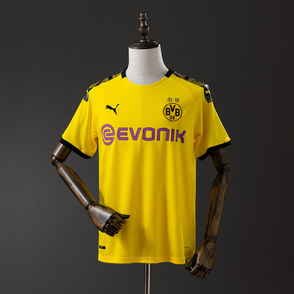 Borussia Dortmund 2019/20 Home Retro Jersey – Vintage Replica Football Soccer Shirt – Size S–XXL
