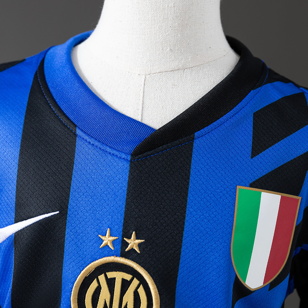Inter Milan 24/25 Home Kids Kit Jersey – Replica Football Soccer Shirt – Size 16–28