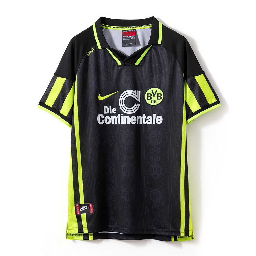 Borussia Dortmund 1996/97 Away Retro Jersey – Vintage Replica Football Soccer Shirt – Size S–2XL