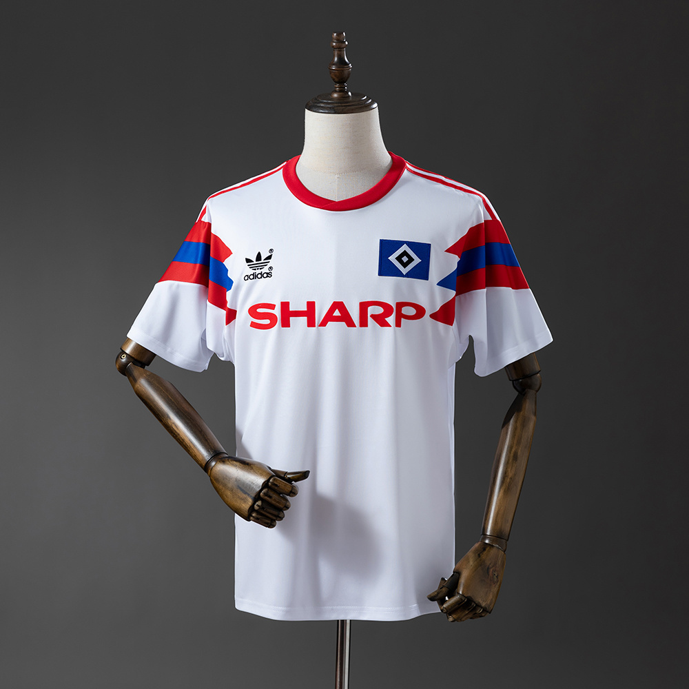 Hamburger SV 1990/91 Home Retro Jersey – Vintage Replica Football Soccer Shirt – Size S–XXL