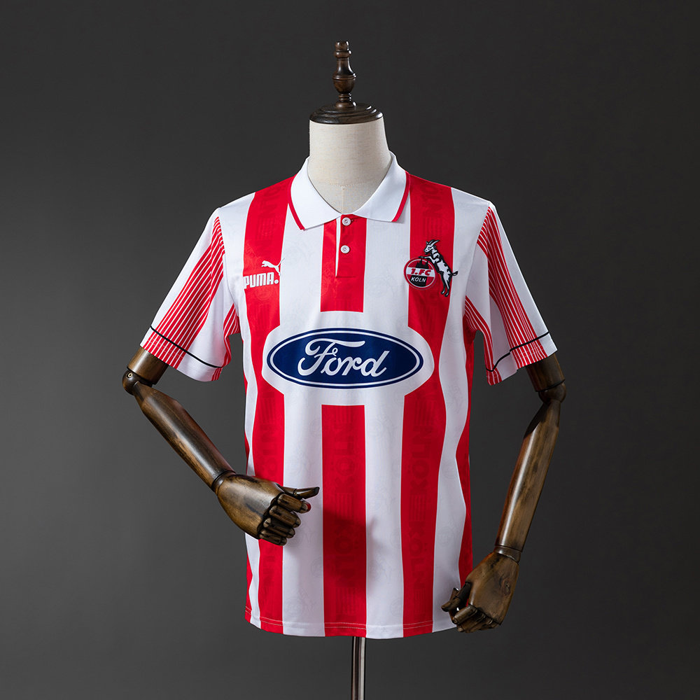 Köln 1995/96 Home Retro Jersey – Vintage Replica Football Soccer Shirt – Size S–XXL