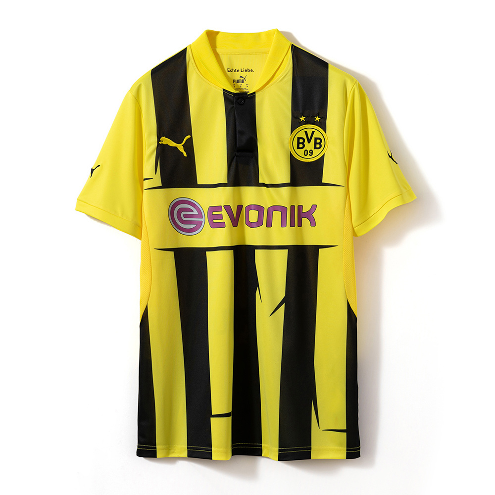 Borussia Dortmund 2012/13 Home Retro Jersey – Vintage Replica Football Soccer Shirt – Size S–2XL