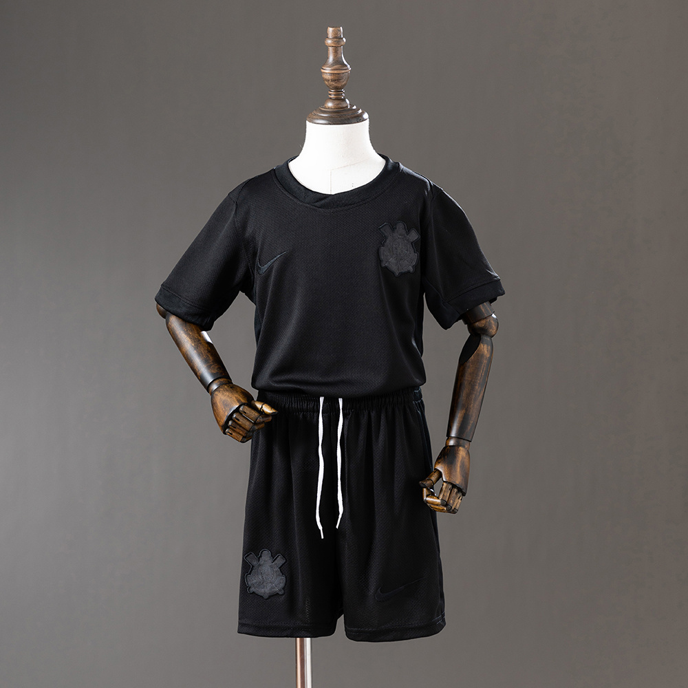 Corinthians 24/25 Away Kids Kit Jersey – Replica Football Soccer Shirt – Size 16–28