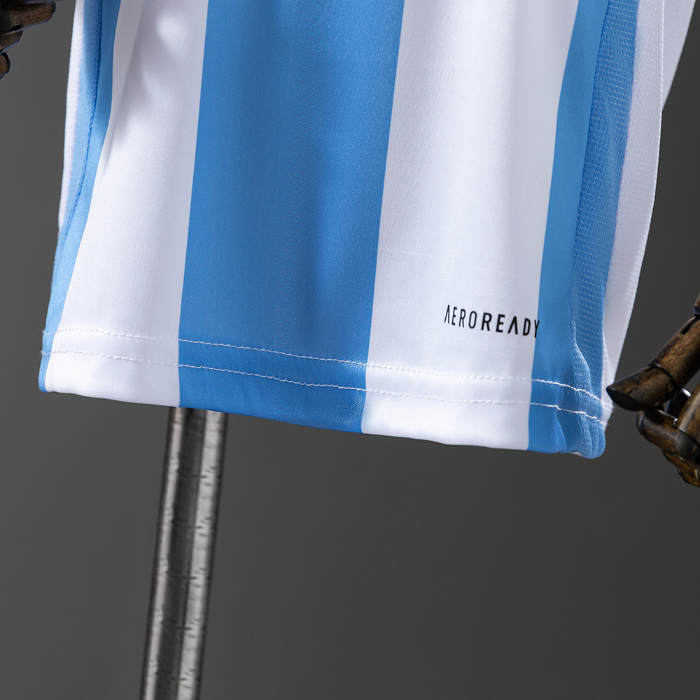 Argentina 2024/25 Home Kids Kit Jersey – Replica Football Soccer Shirt – Size 16–28