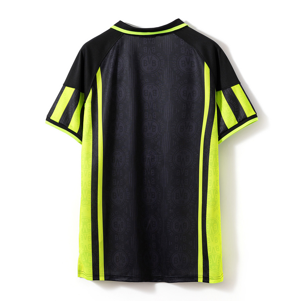 Borussia Dortmund 1996/97 Away Retro Jersey – Vintage Replica Football Soccer Shirt – Size S–2XL