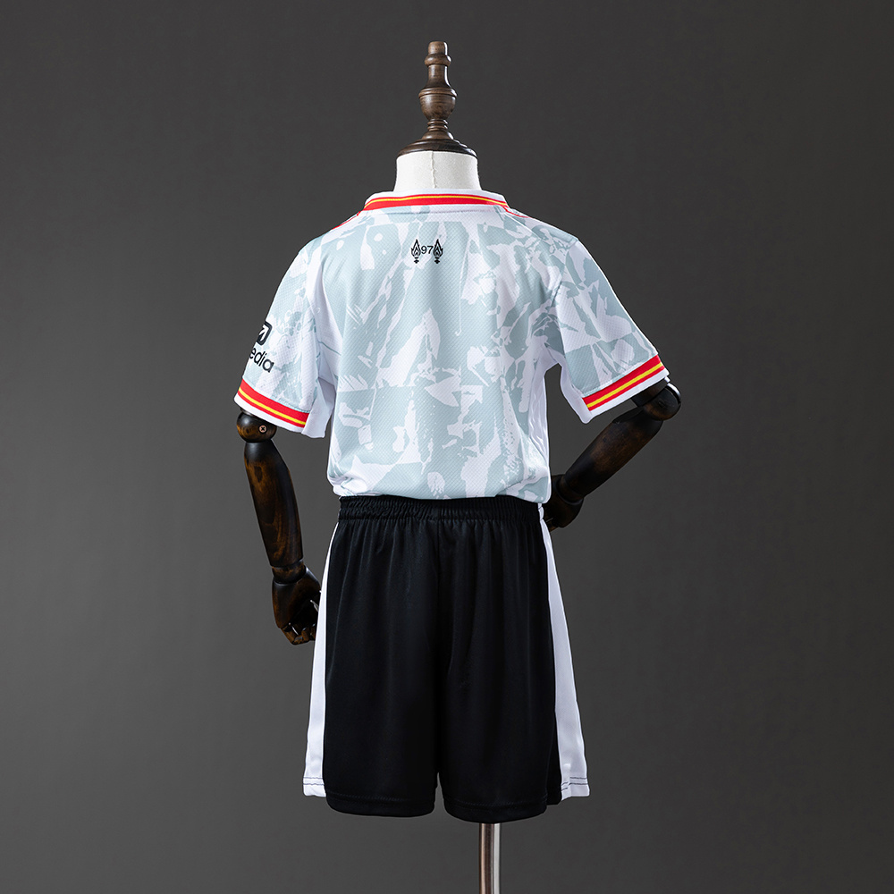 Liverpool 24/25 Third Away Kids Kit Jersey – Replica Football Soccer Shirt – Size 16–28