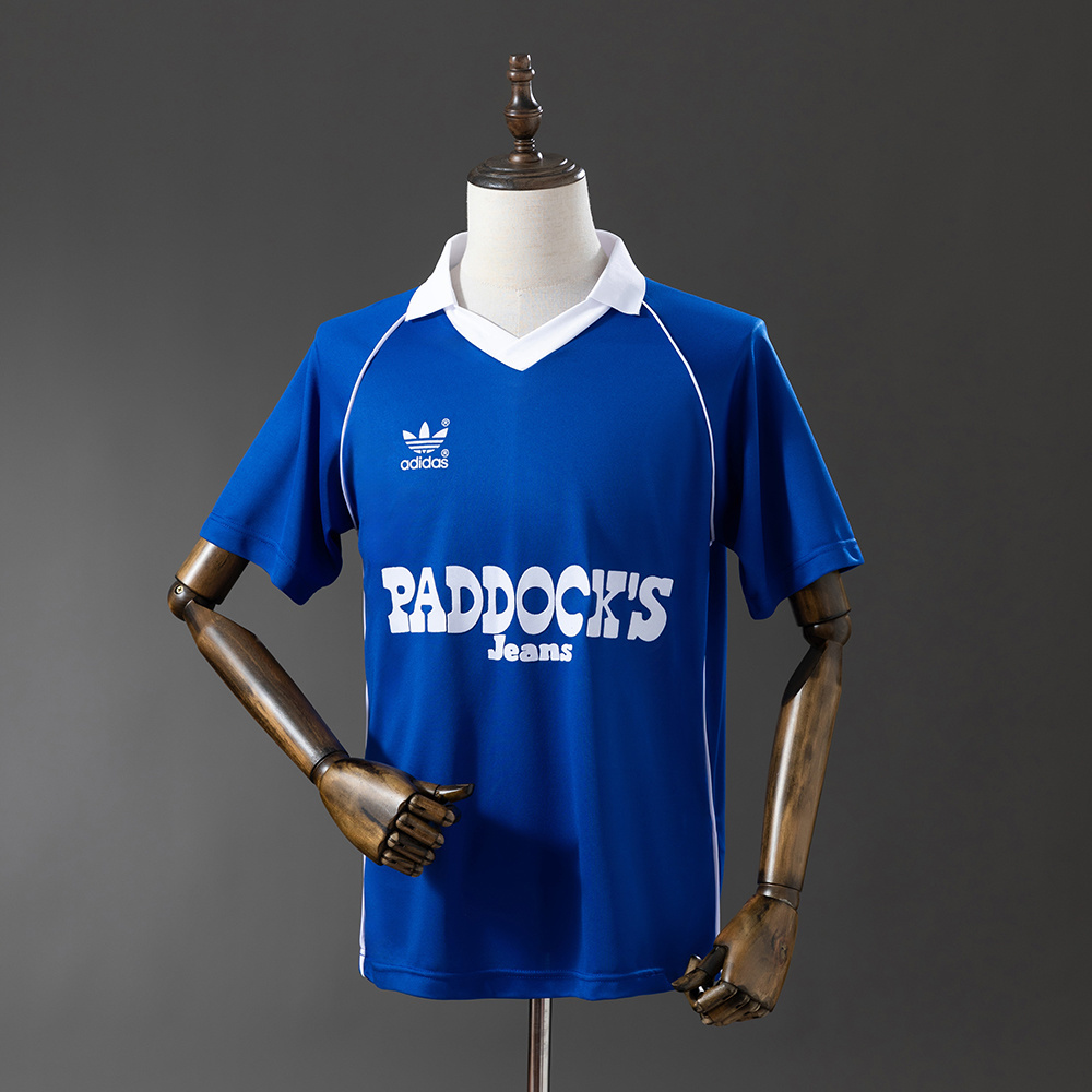 Schalke 04 1984/85 Home Retro Jersey – Vintage Replica Football Soccer Shirt – Size S–XXL