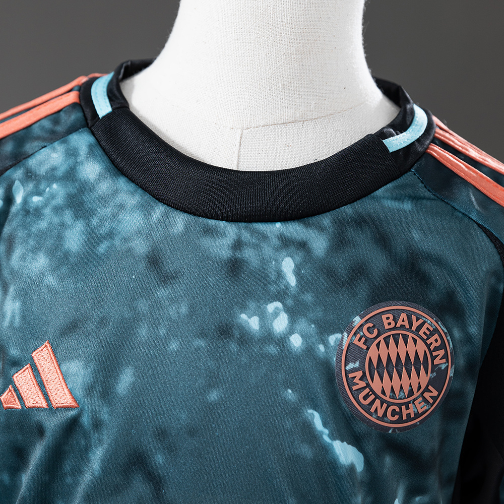 Bayern Munich 24/25 Away Kids Kit Jersey – Replica Football Soccer Shirt – Size 16–28