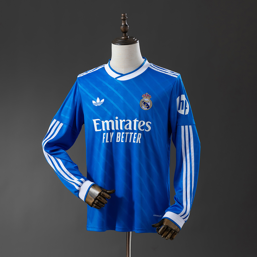 Real Madrid 25/26 Third Away Long Sleeve Jersey – Replica Football Soccer Shirt – S–4XL