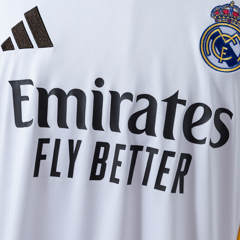 Real Madrid 25/26 Home Long Sleeve Jersey – Replica Football Soccer Shirt – S–4XL