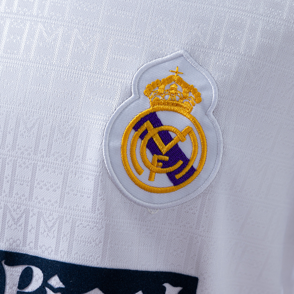 Real Madrid 1988/90 Home Retro Jersey – Vintage Replica Football Soccer Shirt – S–XXL