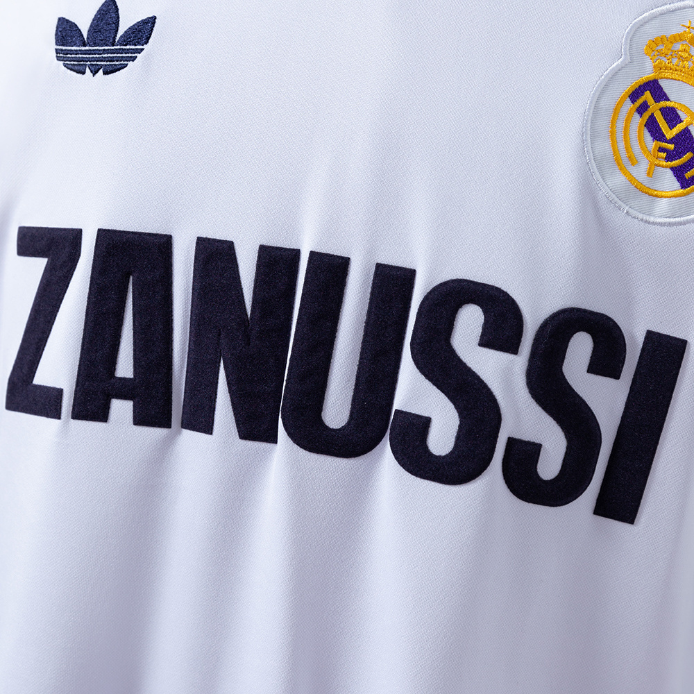 Real Madrid 1984/85 Home Retro Jersey – Vintage Replica Football Soccer Shirt – S–XXL