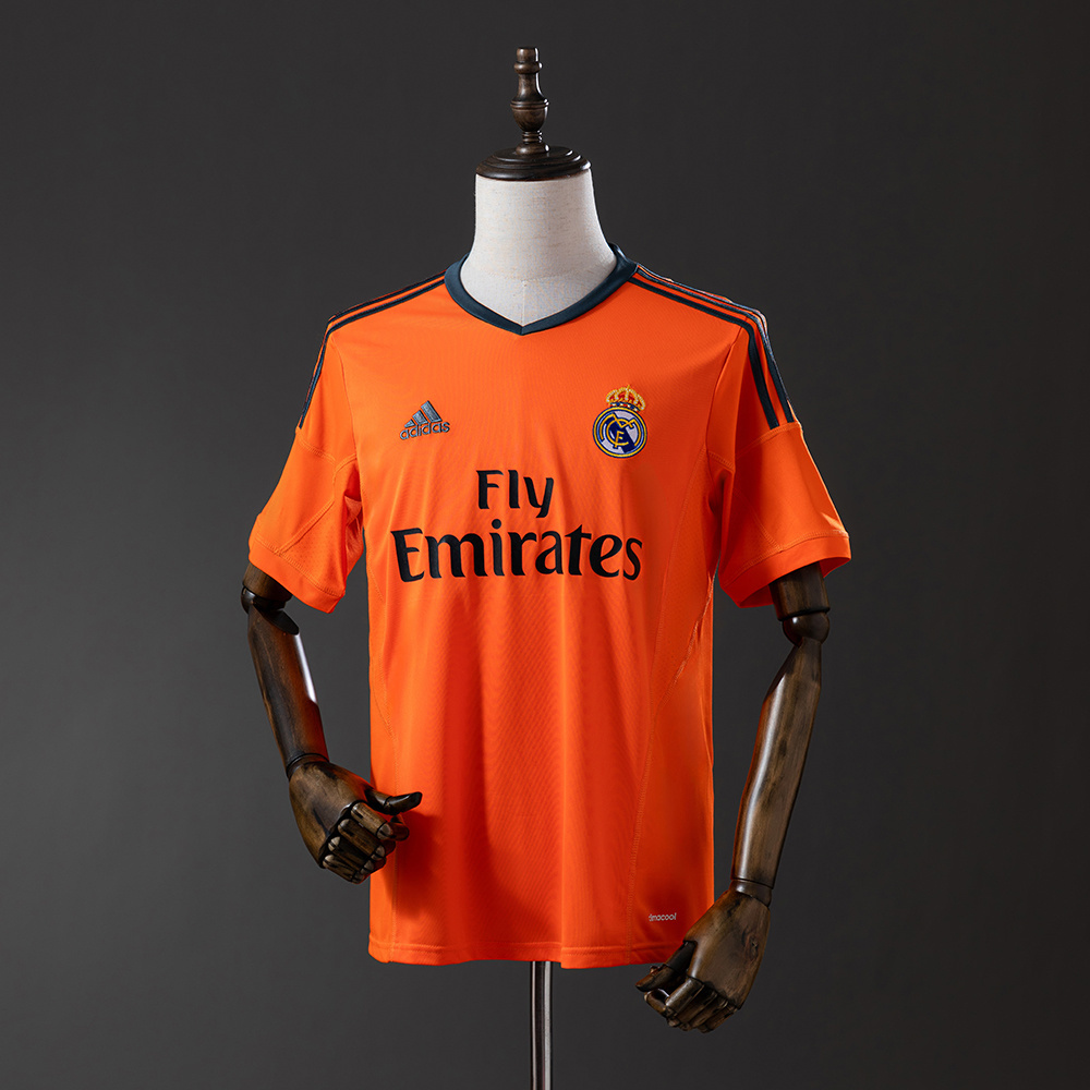 Real Madrid 2013/14 Second Away Retro Jersey – Vintage Replica Football Soccer Shirt – S–XXL