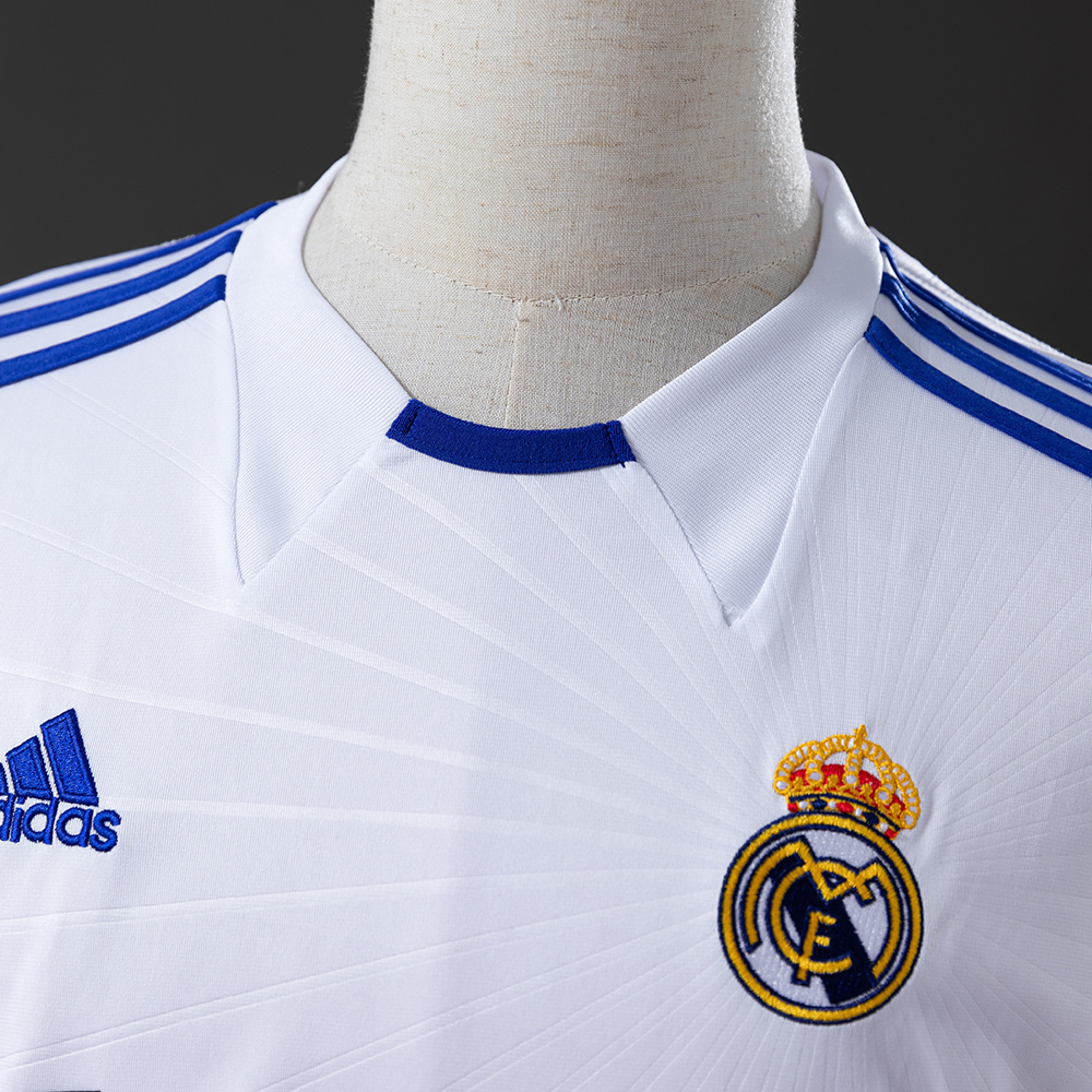 Real Madrid 2010/11 Home Long Sleeve Retro Jersey – Vintage Replica Football Soccer Shirt – S–XXL