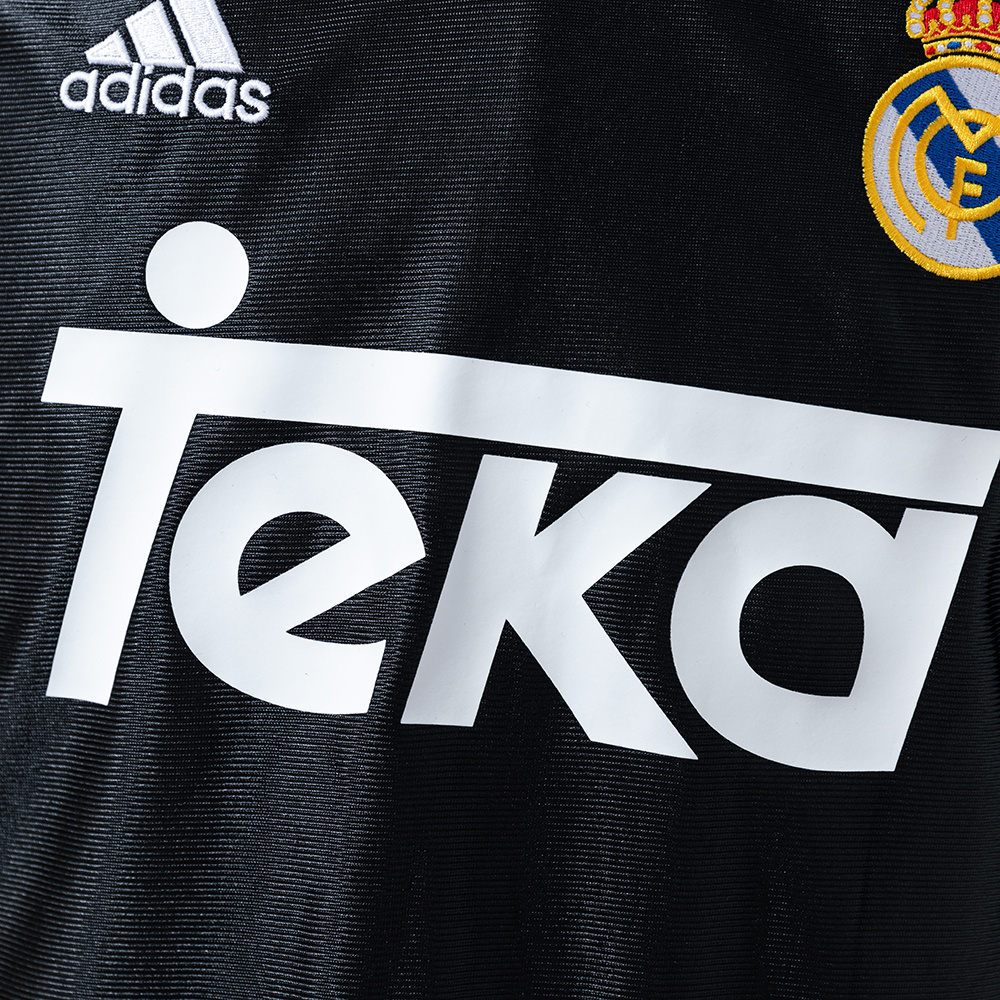 Real Madrid 1999/01 Away Long Sleeve Retro Jersey – Vintage Replica Football Soccer Shirt – S–XXL