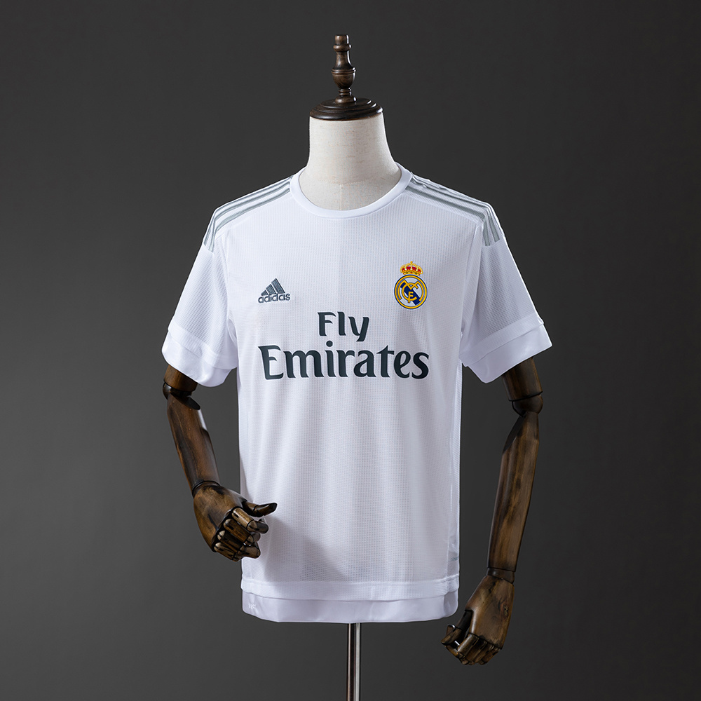 Real Madrid 2015/16 Home Retro Jersey – Vintage Replica Football Soccer Shirt – S–XXL