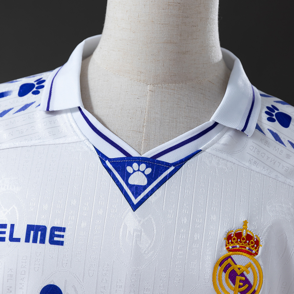 Real Madrid 1996/97 Home Retro Jersey – Vintage Replica Football Soccer Shirt – S–XXL