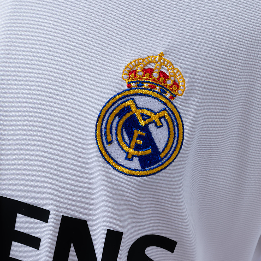 Real Madrid 2005/06 Home Long Sleeve Retro Jersey – Vintage Replica Football Soccer Shirt – S–XXL
