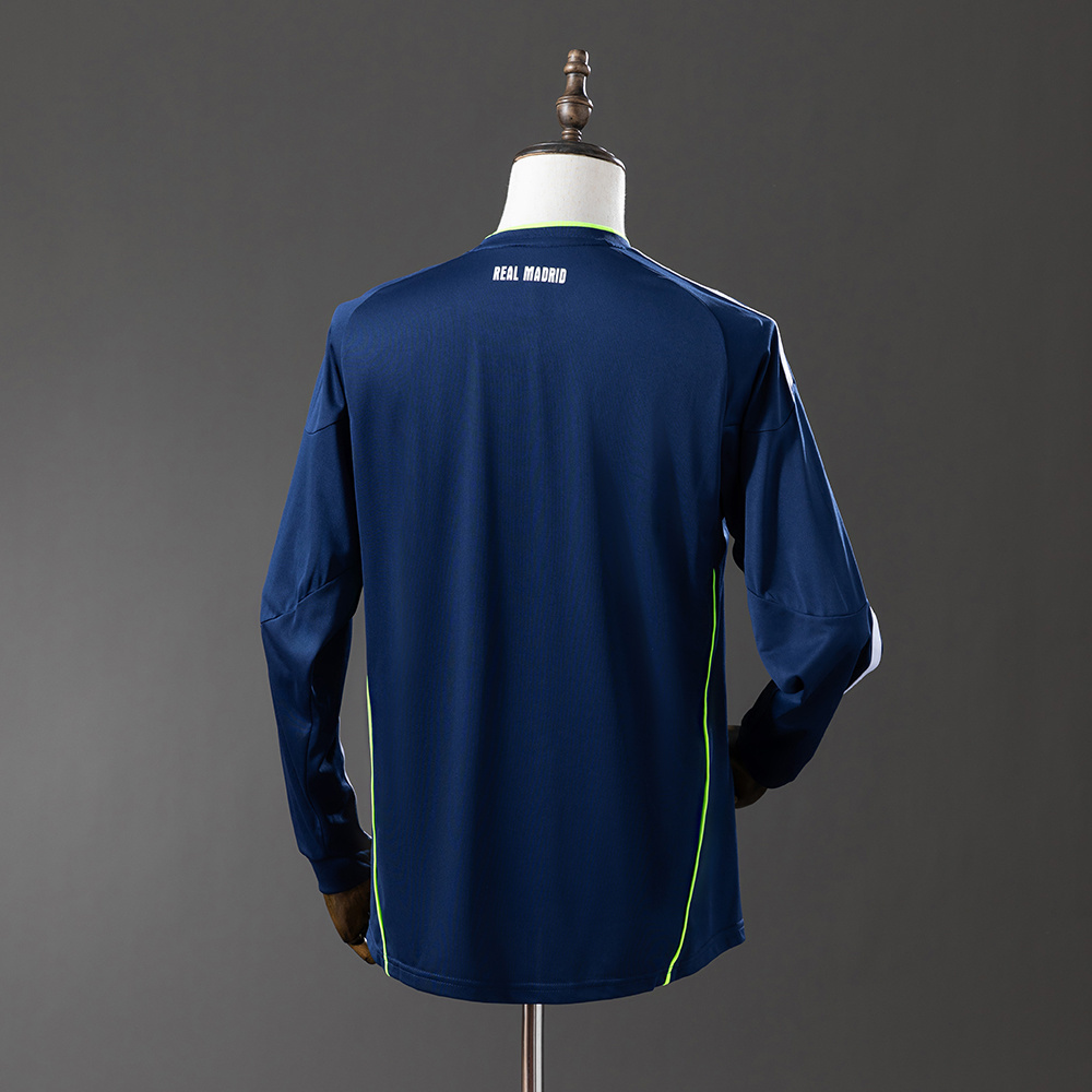Real Madrid 2010/11 Away Long Sleeve Retro Jersey – Vintage Replica Football Soccer Shirt – S–XXL