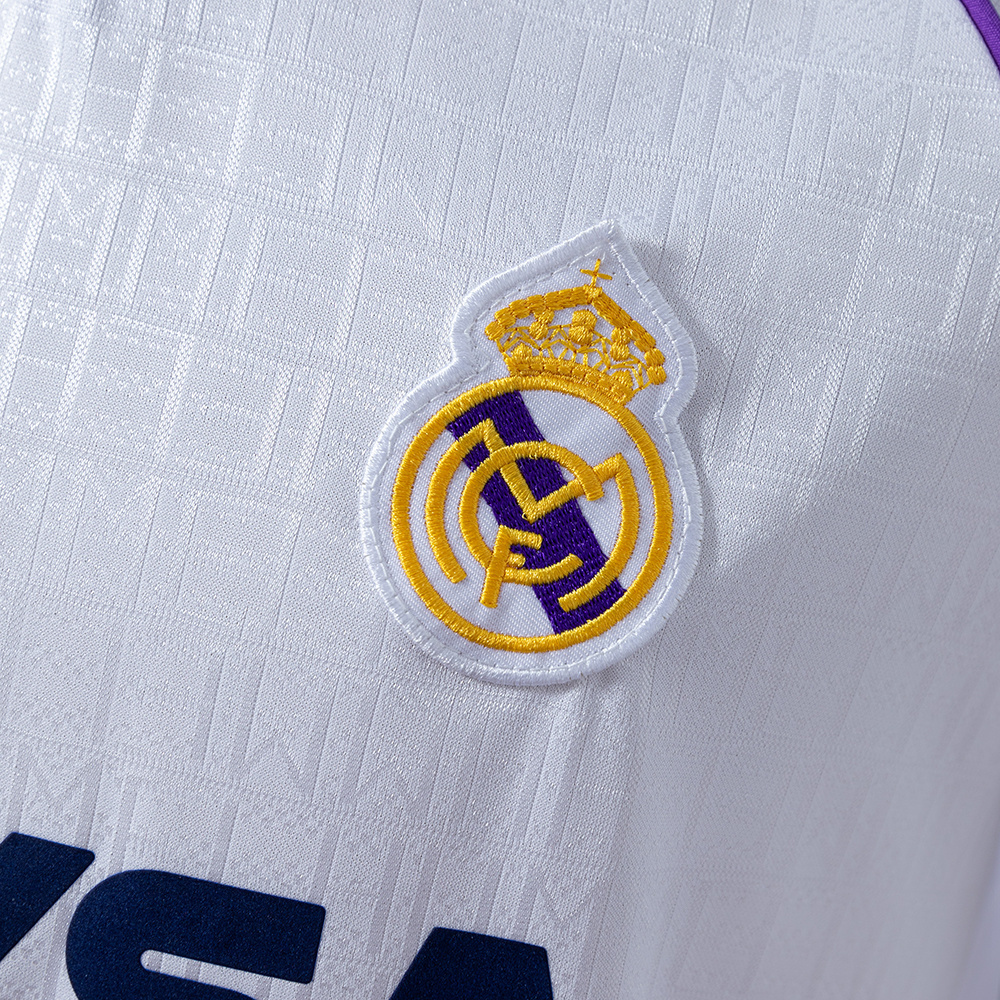 Real Madrid 1990/92 Home Retro Jersey – Vintage Replica Football Soccer Shirt – S–XXL