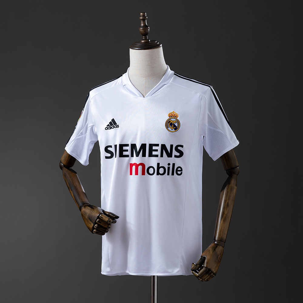 Real Madrid 2004/05 Home Retro Jersey – Vintage Replica Football Soccer Shirt – S–XXL