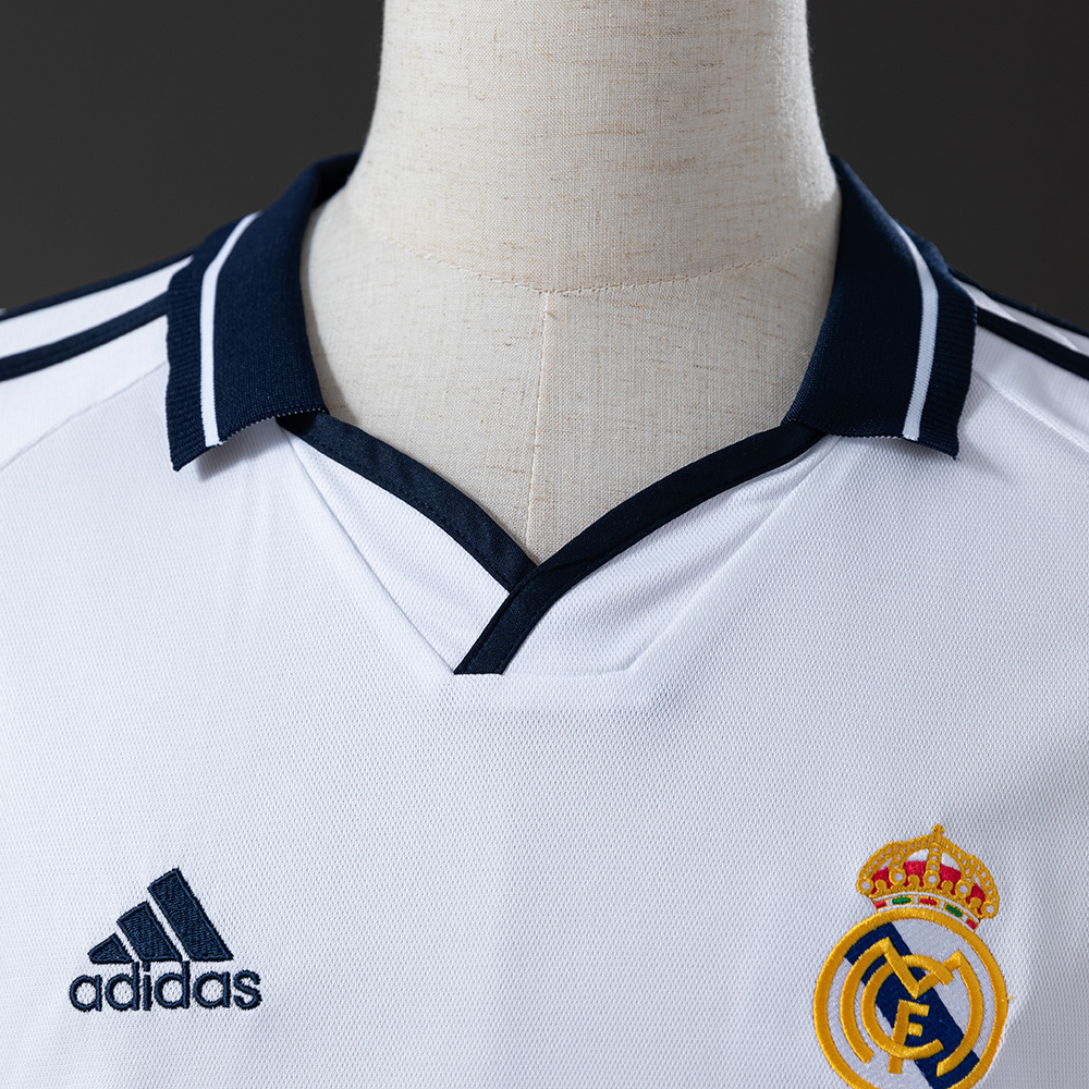 Real Madrid 2000/01 Home Retro Jersey – Vintage Replica Football Soccer Shirt – S–XXL