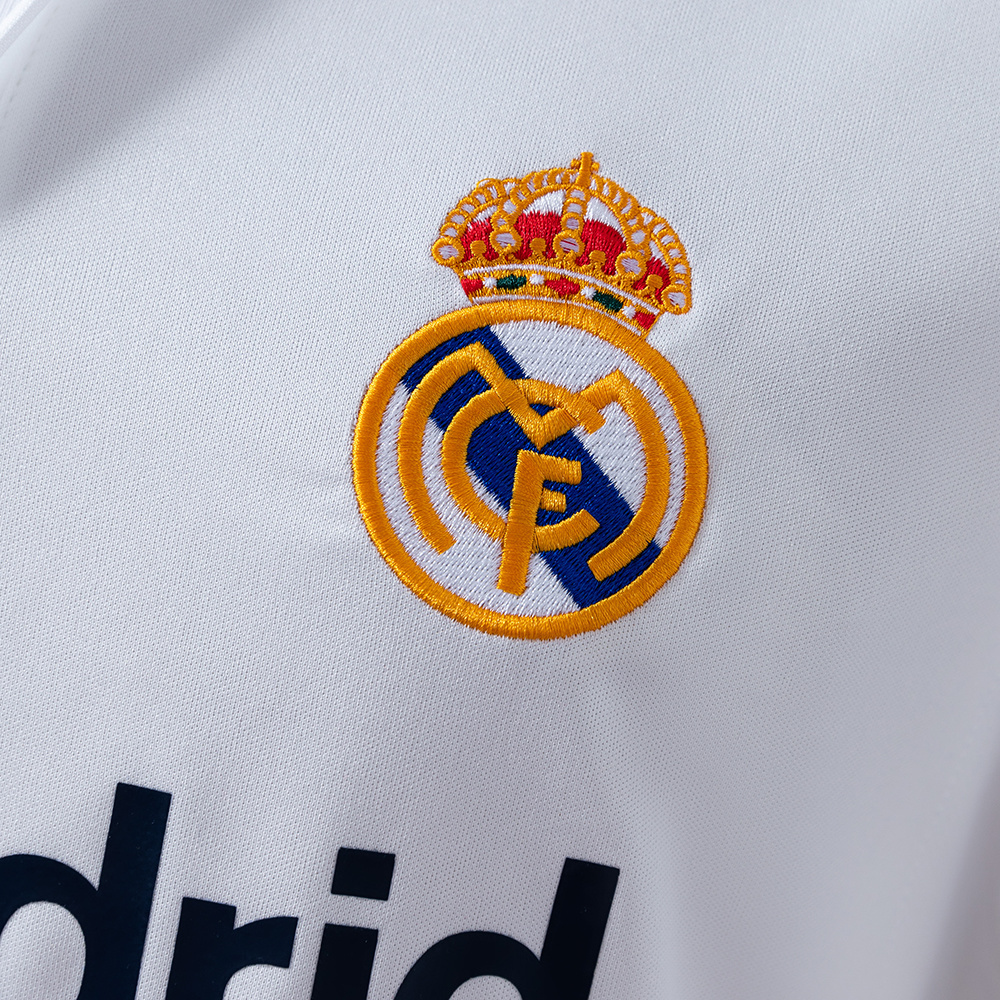 Real Madrid 2001/02 Home Retro Jersey – Vintage Replica Football Soccer Shirt – S–XXL