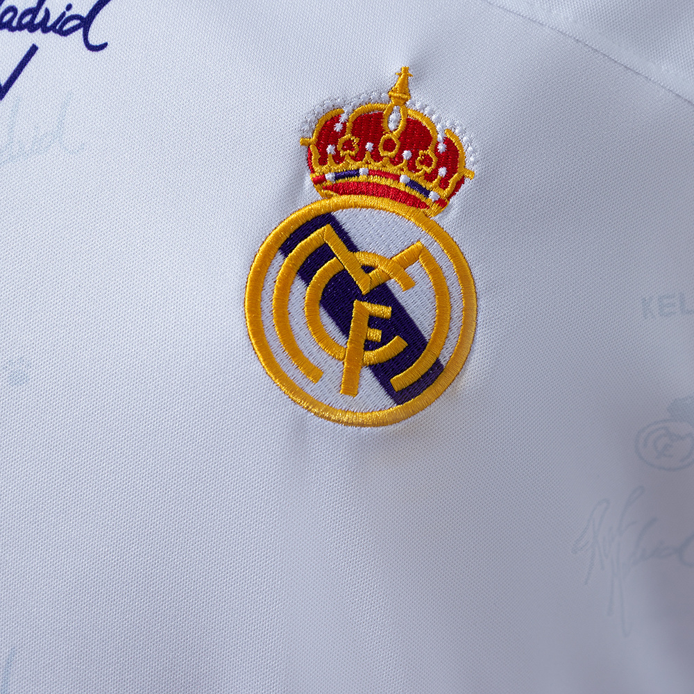 Real Madrid 1994/95 Home Long Sleeve Retro Jersey – Vintage Replica Football Soccer Shirt – S–XXL