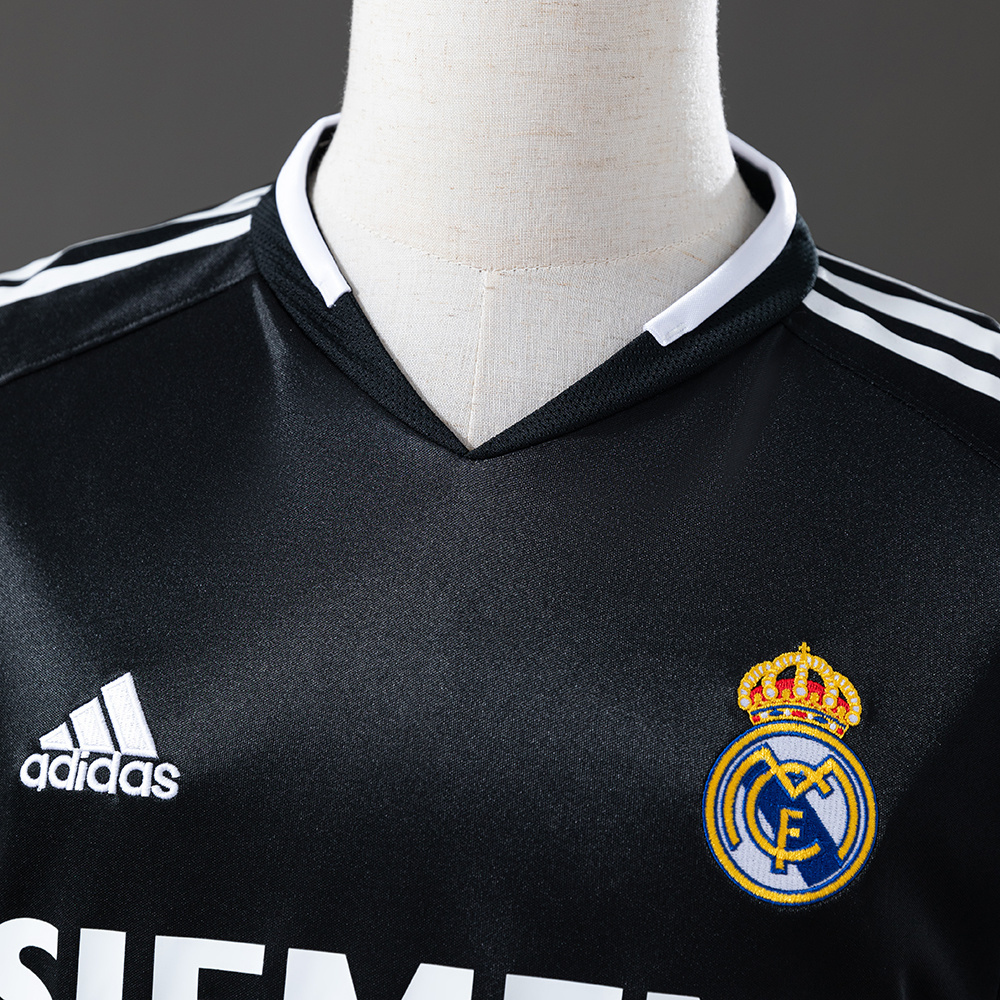 Real Madrid 2004/05 2nd Away Long Sleeve Retro Jersey – Vintage Replica Football Soccer Shirt – S–XXL