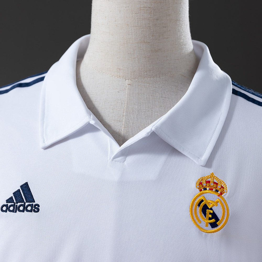 Real Madrid 2001/02 Home (UEFA Champions League) Retro Jersey – Vintage Replica Football Soccer Shirt – S–XXL