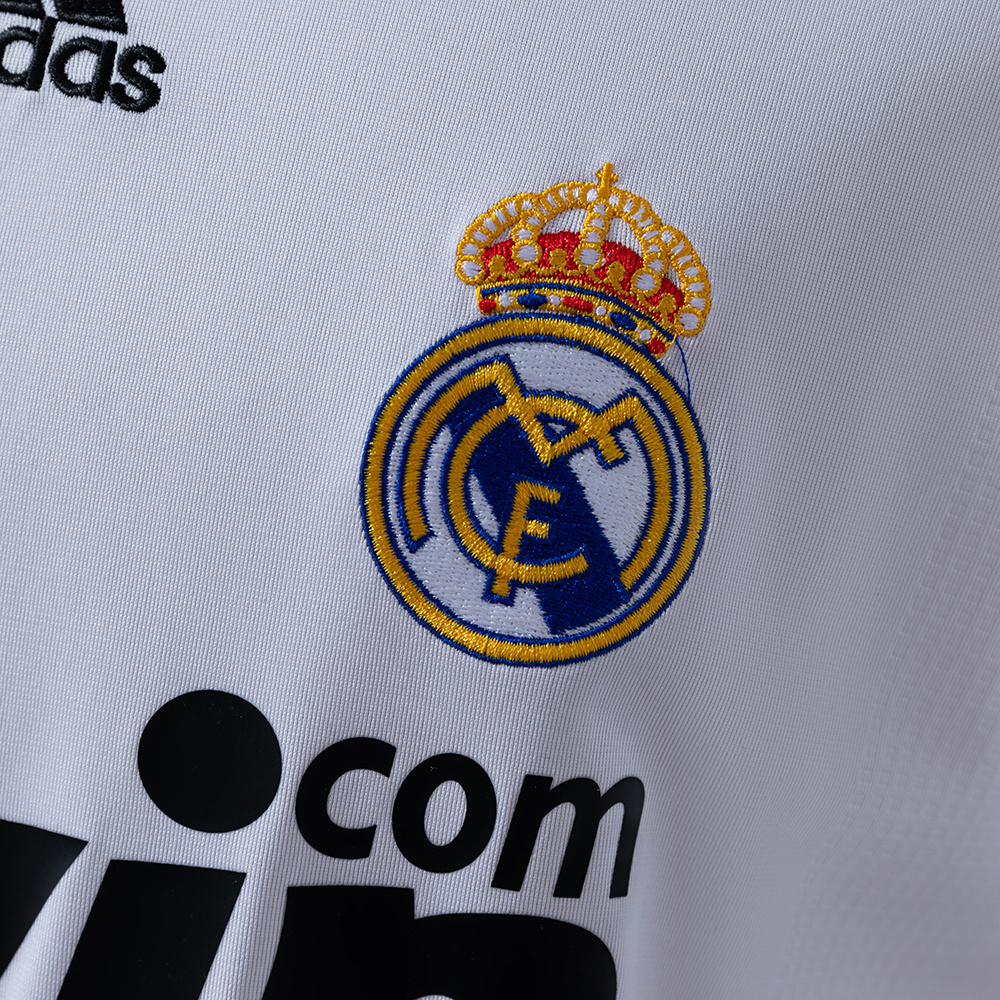 Real Madrid 2009/10 Home Long Sleeve Retro Jersey – Vintage Replica Football Soccer Shirt – S–XXL