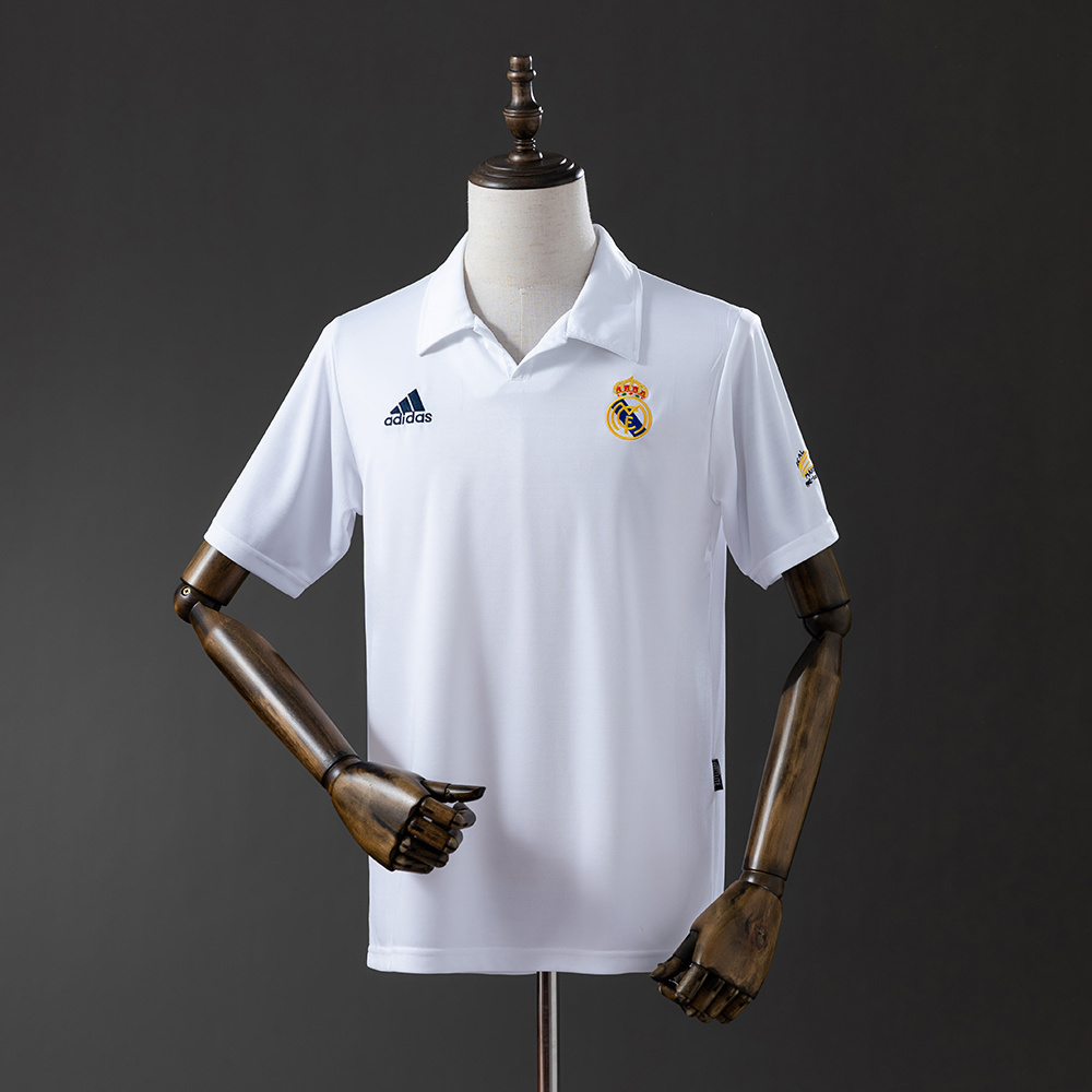 Real Madrid 2002/03 Home Retro Jersey – Vintage Replica Football Soccer Shirt – S–XXL