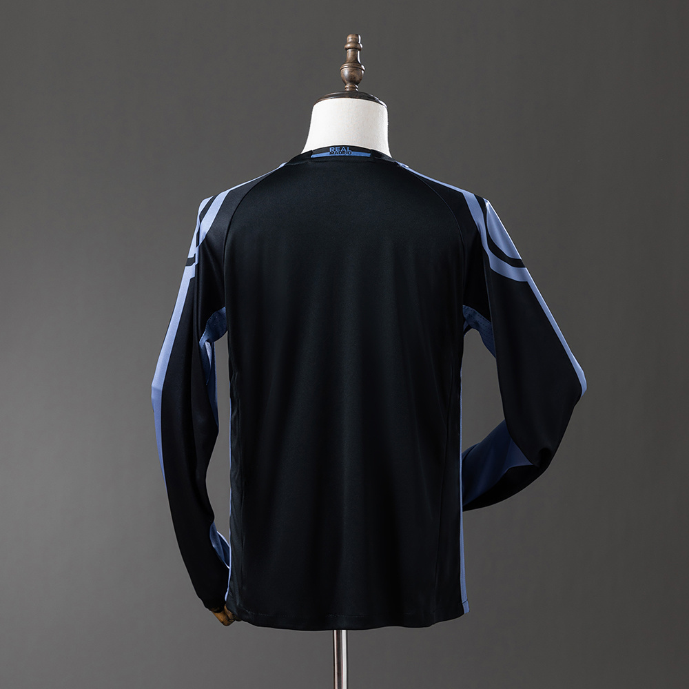 Real Madrid 2016/17 Third Away Long Sleeve Retro Jersey – Vintage Replica Football Soccer Shirt – S–XXL