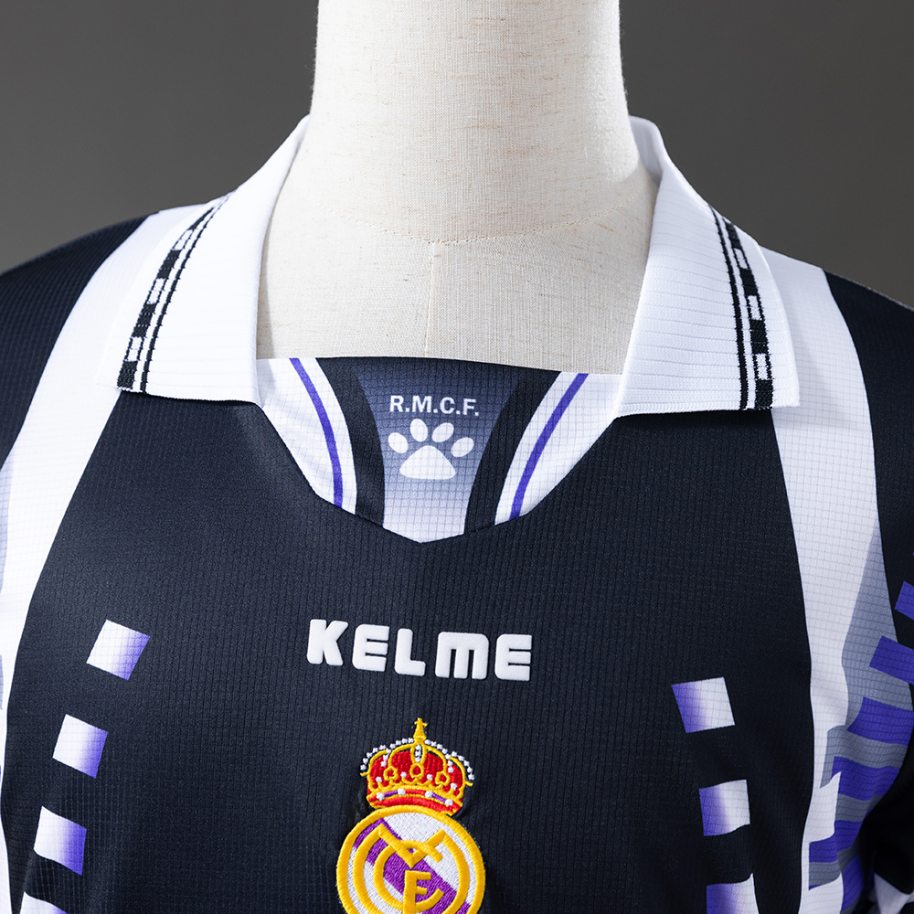 Real Madrid 1997/98 Second Away Retro Jersey – Vintage Replica Football Soccer Shirt – S–XXL