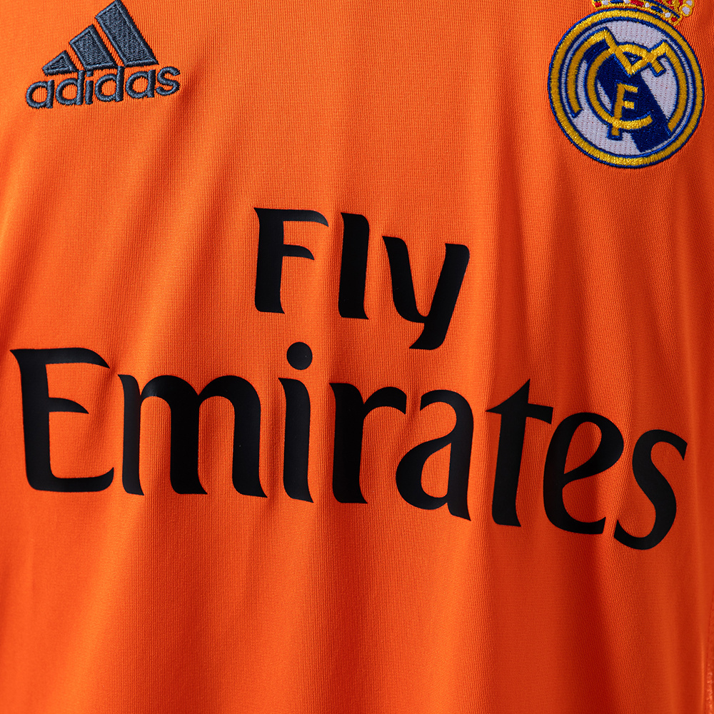 Real Madrid 2013/14 Second Away Long Sleeve Retro Jersey – Vintage Replica Football Soccer Shirt – S–XXL