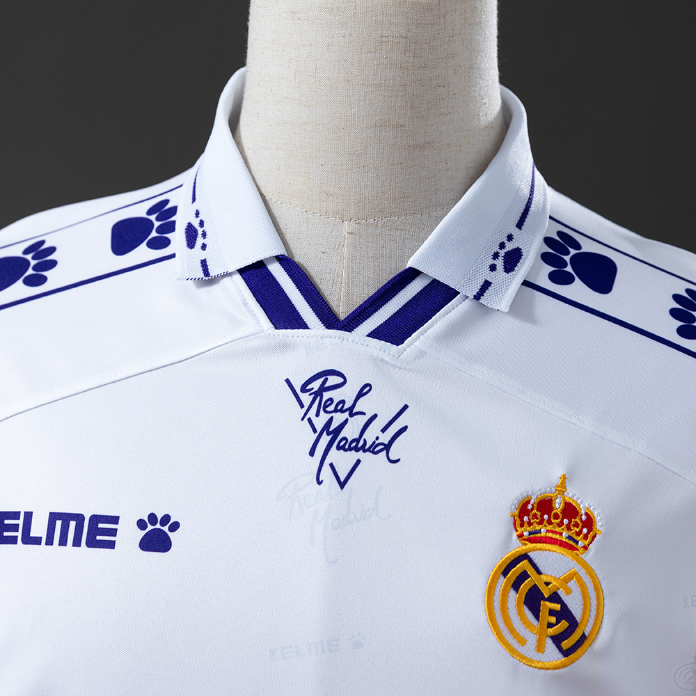 Real Madrid 1994/95 Home Long Sleeve Retro Jersey – Vintage Replica Football Soccer Shirt – S–XXL