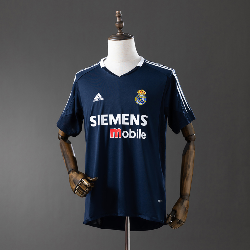 Real Madrid 2004/05 Away Retro Jersey – Vintage Replica Football Soccer Shirt – S–XXL