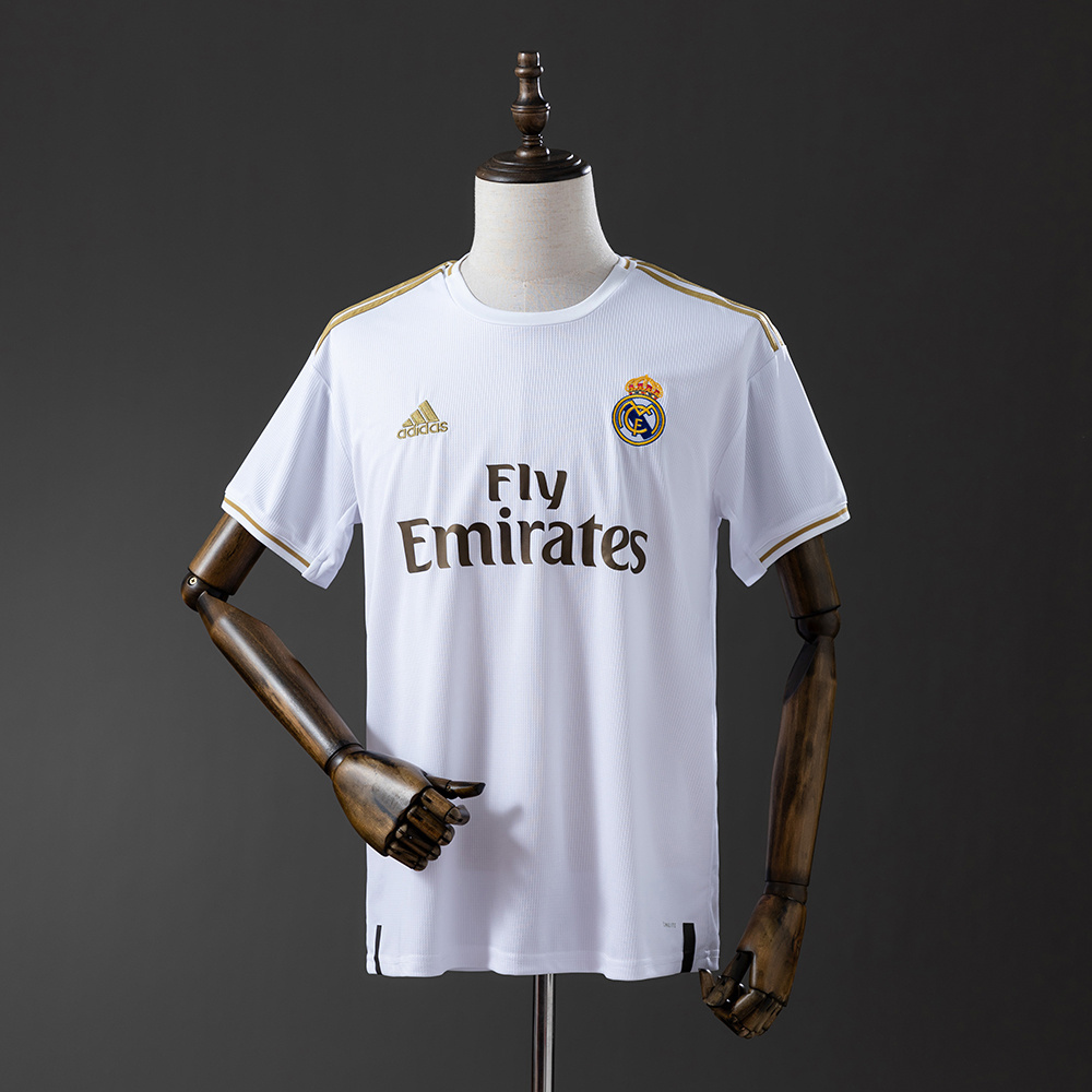 Real Madrid 2019/20 Home Retro Jersey – Vintage Replica Football Soccer Shirt – S–XXL