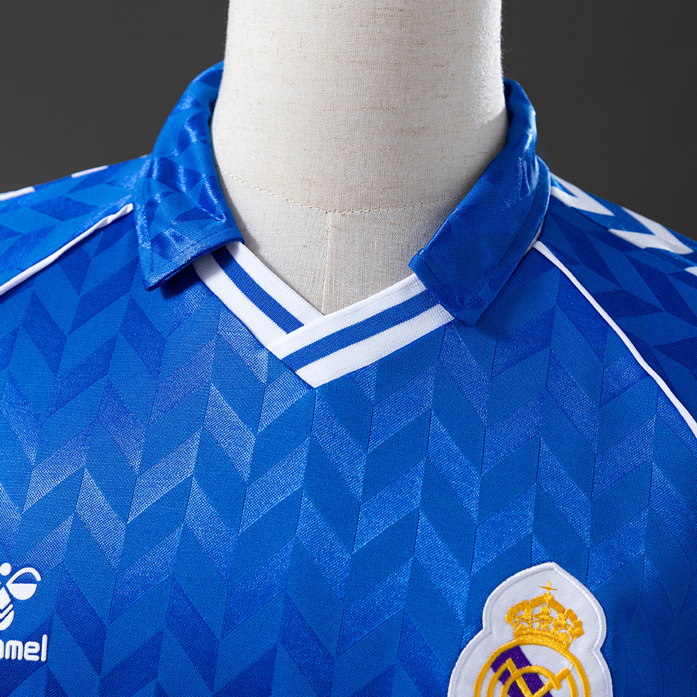 Real Madrid 1986/87 Away Retro Jersey – Vintage Replica Football Soccer Shirt – S–XXL